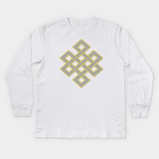 Infinite Loop Symbol Dark Kids Long Sleeve T-Shirt